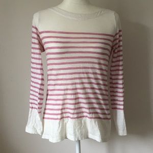 LOFT boatneck striped shirt